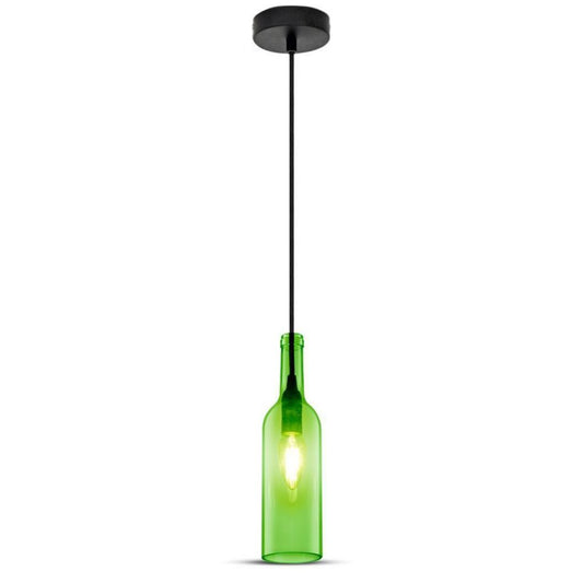 Bottle Pendant Light Green