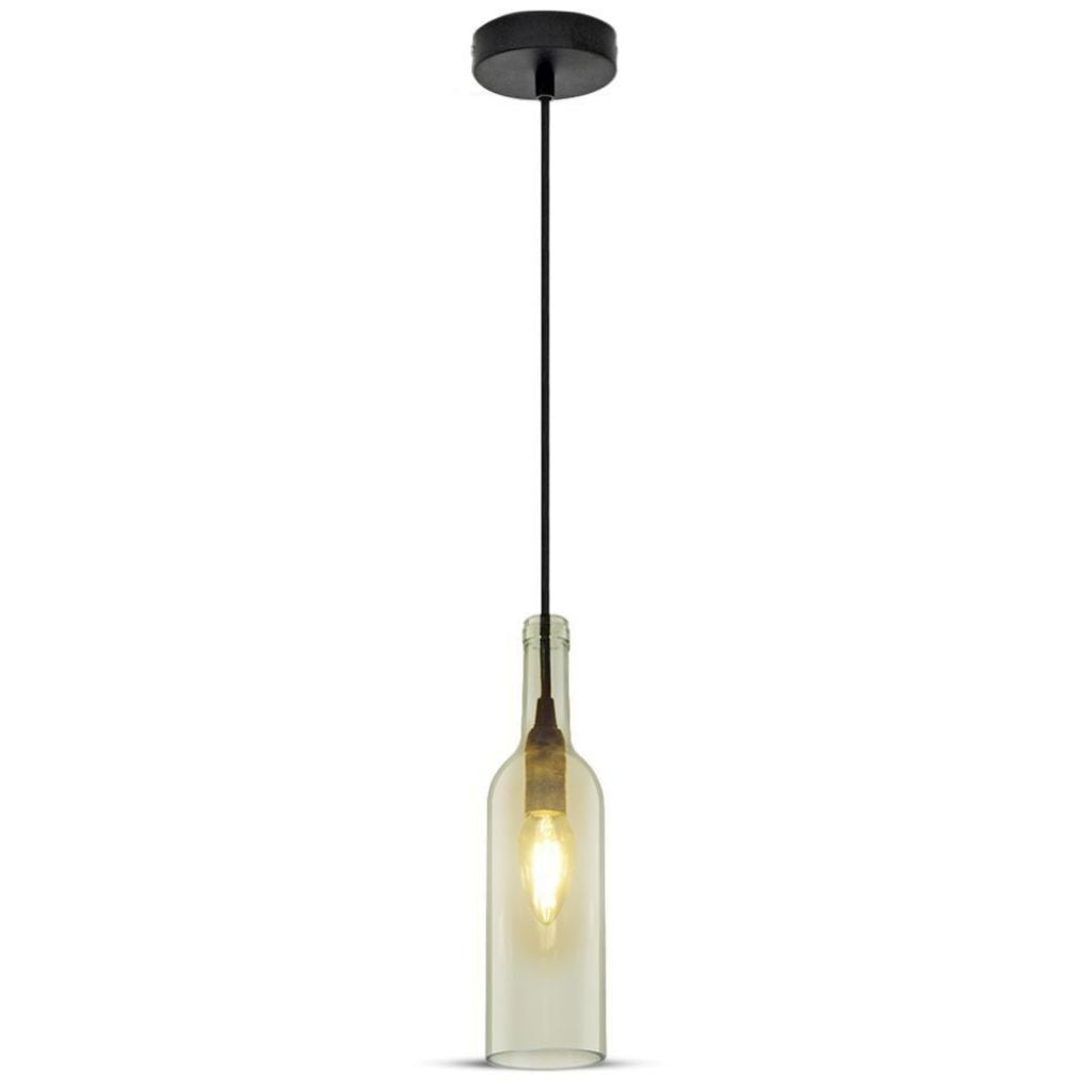 Bottle Pendant Light Transparent