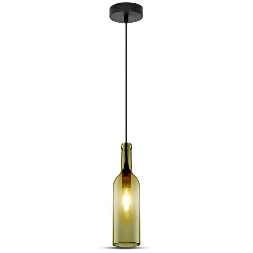 Bottle Pendant Light Grey
