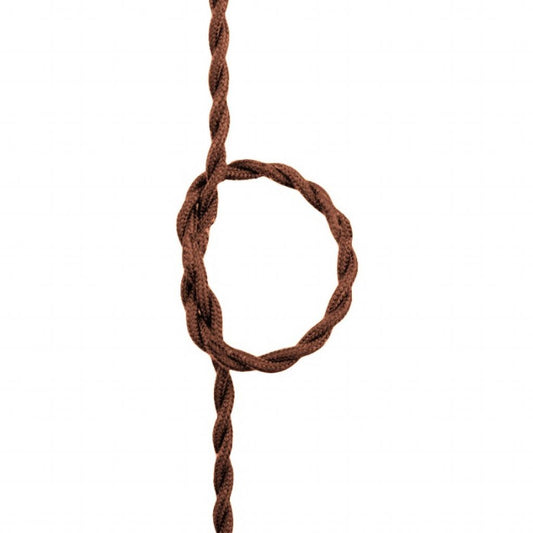 Fabric Twisted Wire 2*0.75mm Brown