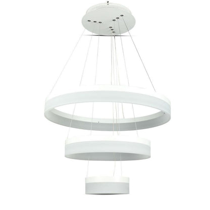80W Soft Light Chandelier Slim 3 Ring Dimmable 4000K