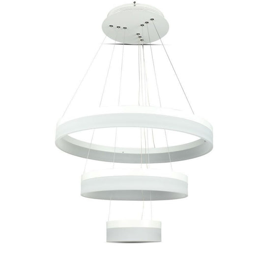 80W Soft Light Chandelier Slim 3 Ring Dimmable 4000K