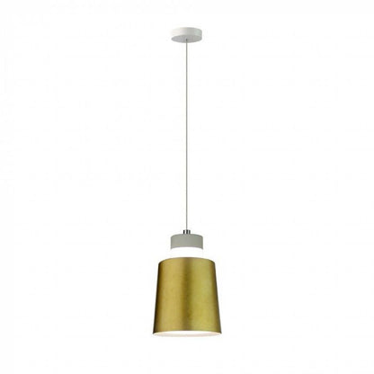 7W LED Pendant Light (Acrylic) - Gold Lamp Shade 120*190mm 3000K