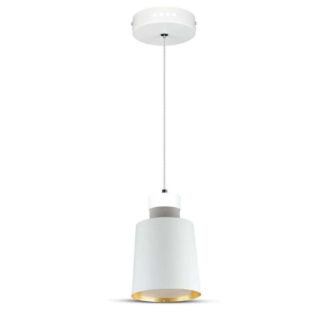 7W LED Pendant Light (Acrylic) - White Lamp Shade 120*190mm 3000K