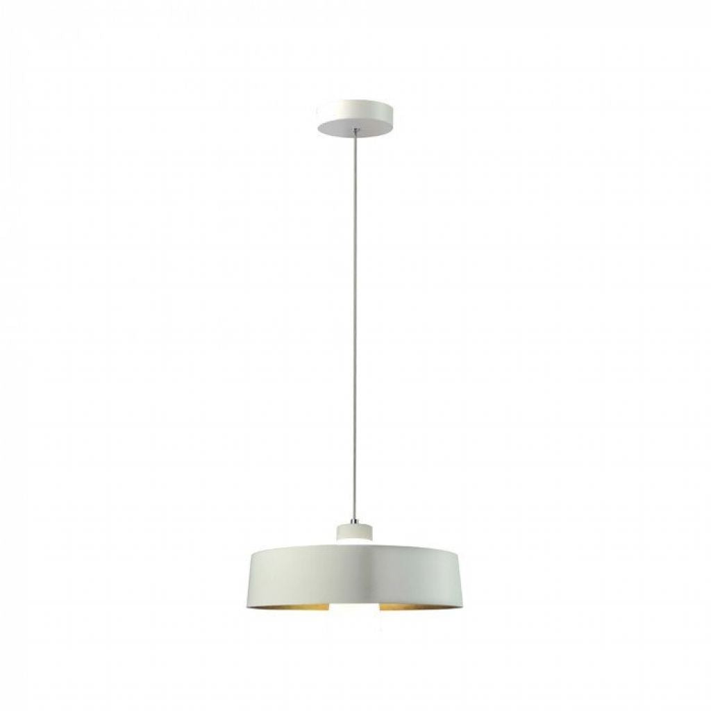 7W LED Pendant Light (Acrylic) - White Lamp Shade 340*190mm 3000K