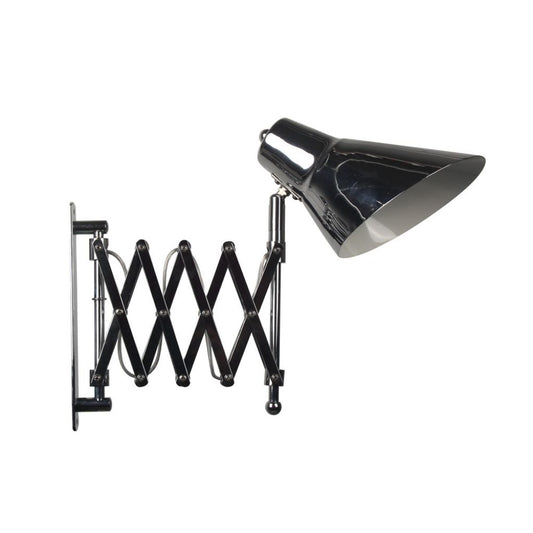 Designer Floor Lamp With Chrome Folder Bracket +Switch E27 Holder Chrome