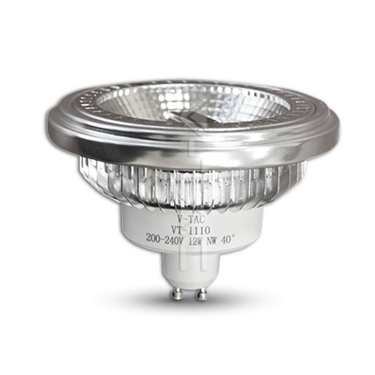 LED Spotlight - AR111 12W GU10 Beam 40 COB Chip 4000K