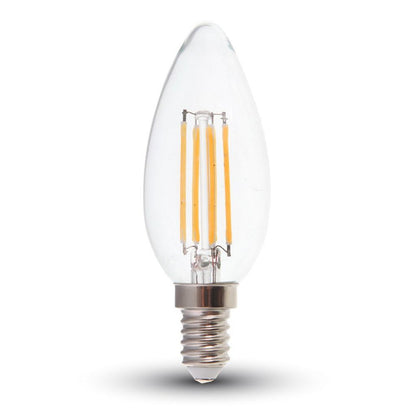 LED Bulb - 4W Filament E14 Candle 6400K