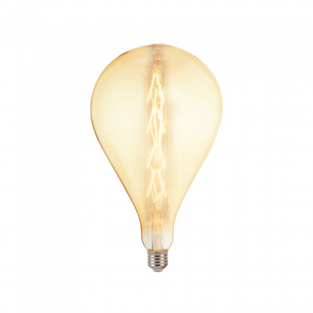 LED Bulb - 8W E27 G165 With Amber Glass 2200K