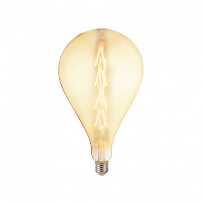 LED Bulb - 8W E27 G165 With Amber Glass 2200K