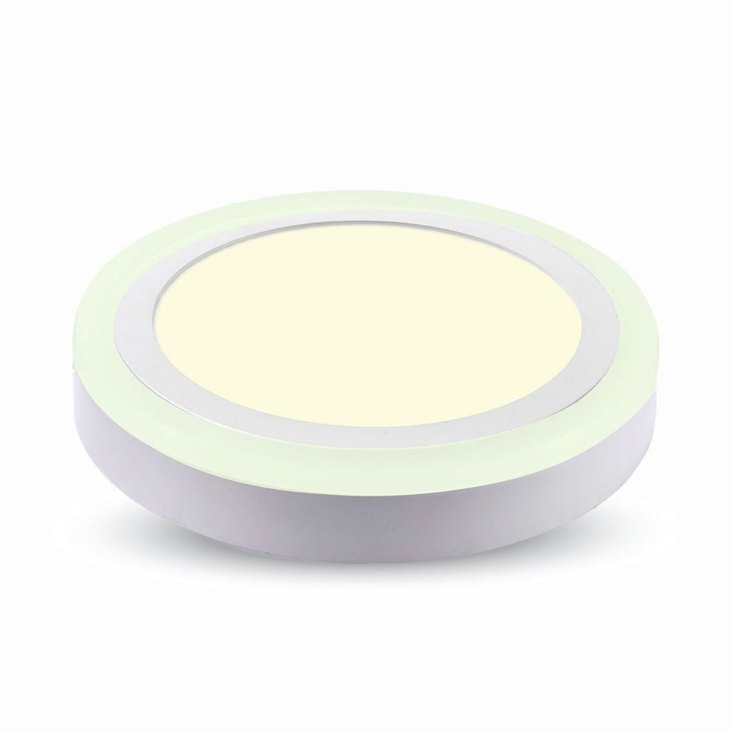 6W+2W LED Surface Panel Downlight - Round 3000K EMC+CR80