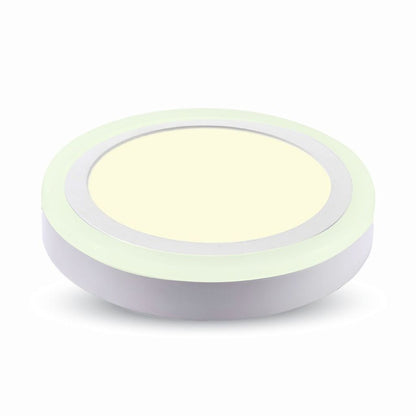 6W+2W LED Surface Panel Downlight - Round 4500K  EMC+CR80