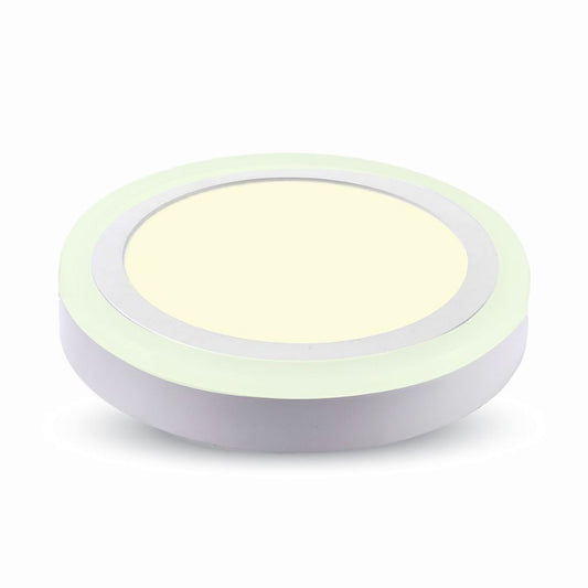 6W+2W LED Surface Panel Downlight - Round 4500K  EMC+CR80