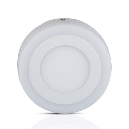 12W+3W LED Surface Panel Downlight - Round 3000K  EMC+CR80