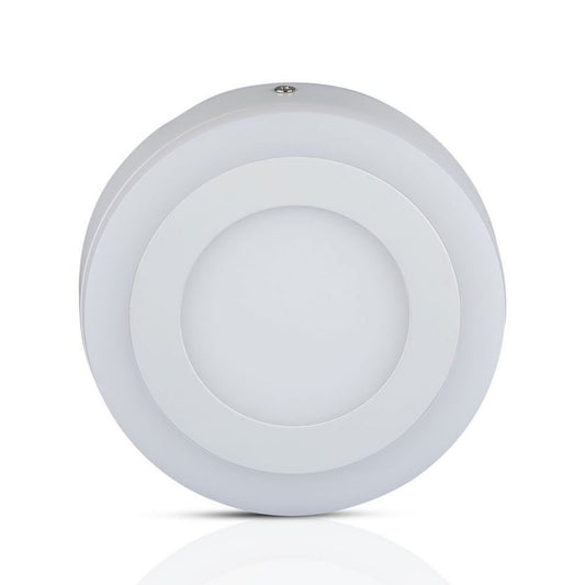 12W+3W LED Surface Panel Downlight - Round 4500K  EMC+CR80