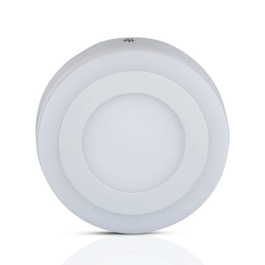 12W+3W LED Surface Panel Downlight - Round 6000K  EMC+CR80