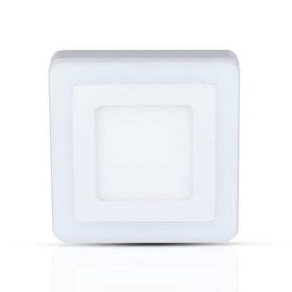 6W+2W LED Surface Panel Downlight - Square 4000K  EMC+CR80