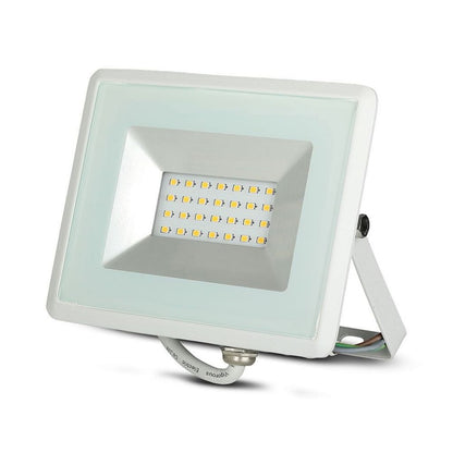 20W LED Floodlight E-Series SMD White Body 4000K