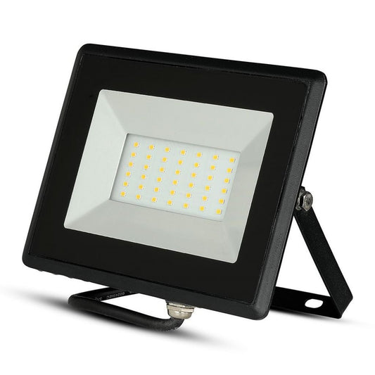 30W LED Floodlight E-Series SMD Black Body 3000K