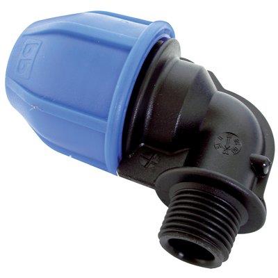 GOMITO A COMPRESSIONE FILETTO MASCHIO PN16