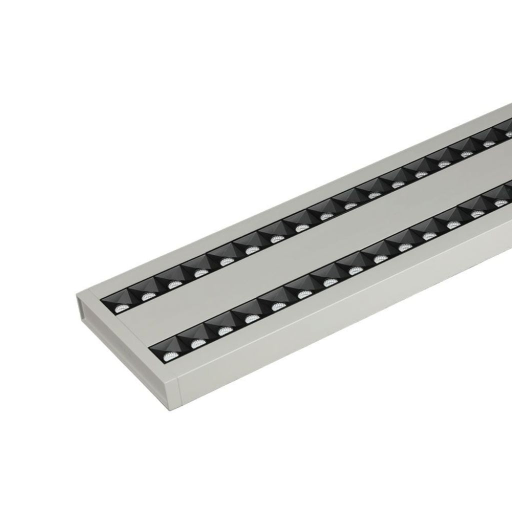 LED Linear Light Samsung Chip - 60W Hanging Linkable Silver Body 4000K