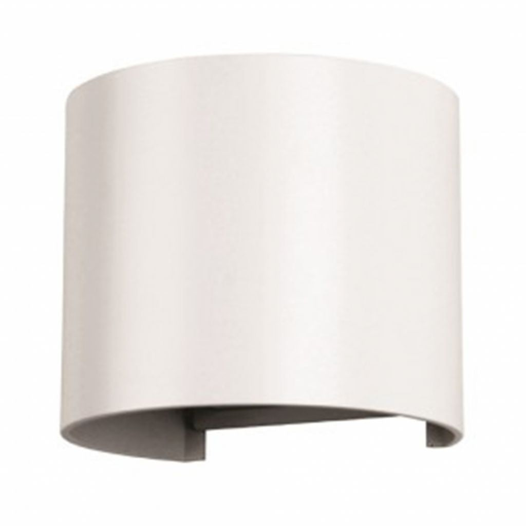 6W Wall Lamp White Body Round IP65 4000K