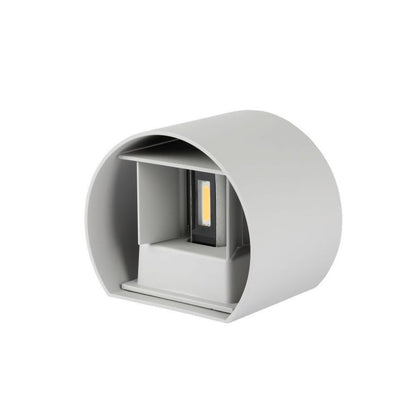 6W Wall Lamp Grey Body Round IP65 4000K