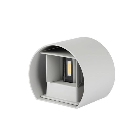 6W Wall Lamp Grey Body Round IP65 4000K