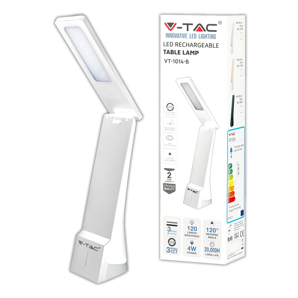 4W LED Table Lamp White + Silver