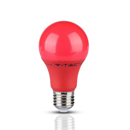 LED Bulb - 9W E27 Red Color Plastic