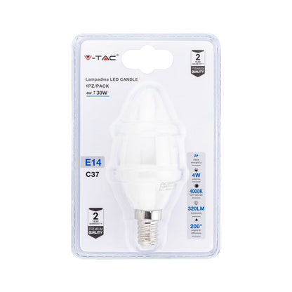 Lampadina LED 4W E14 Candela 4000K (Blister 1 pezzo)