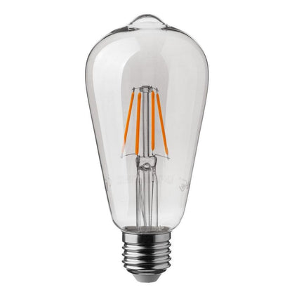 LED Bulb - 4W E27 Filament Clear Cover ST64 2700K Dimmable