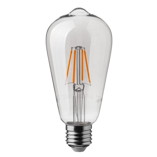 LED Bulb - 4W E27 Filament Clear Cover ST64 2700K Dimmable