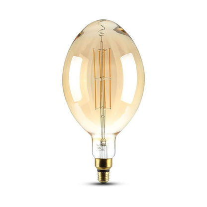 LED Bulb - 8W Straight Filament E27 BF180 Amber Dimmable 2000K