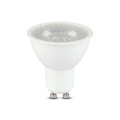 LED Spotlight - 6W GU10 Plastic With Lens Cover 2700K CRI 95+