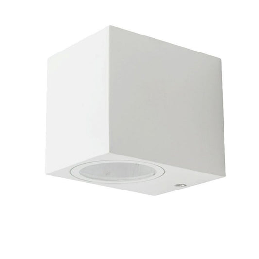 Wall Sleek Wall Fitting  Square White Body 1 Way IP44