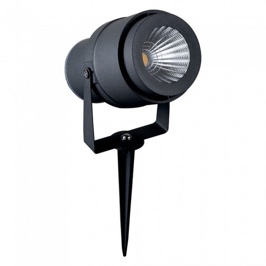 12W LED Garden Spike Lamp Grey Body Green