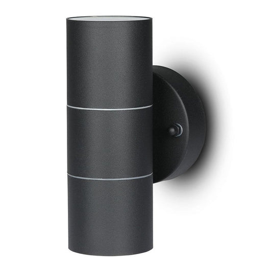 GU10 Wall Fitting Stainless Steel Body Matt Black IP44 2Way