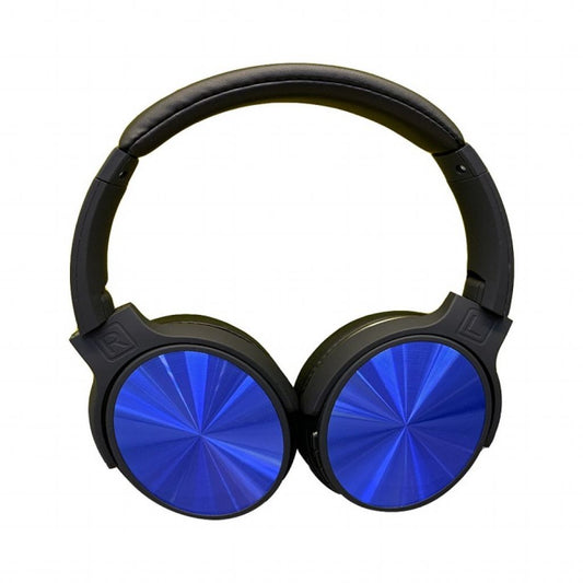 Bluetooth Wireless Headphone With Rotable Head 500mAh Blue W/BAG