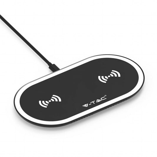 10W Wireless Charging Pad Black + White