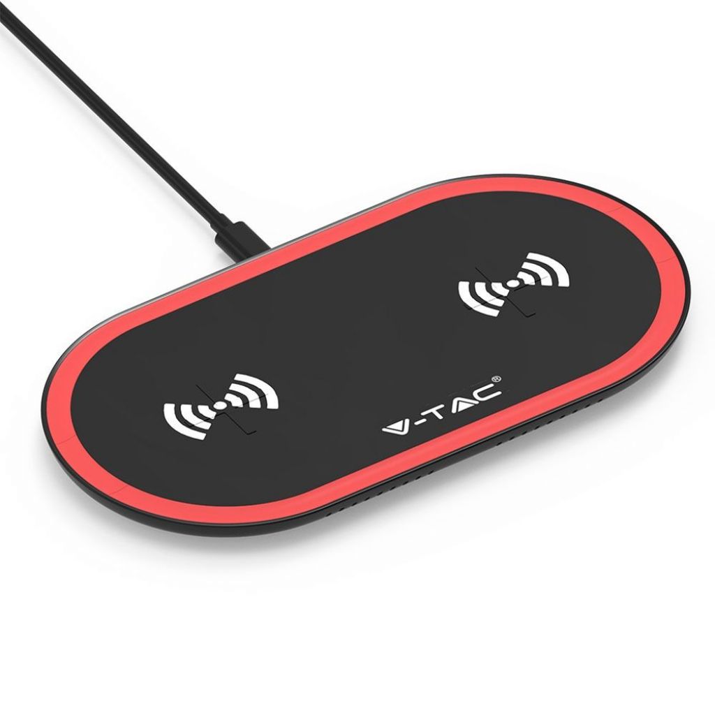 10W Wireless Charging Pad Black + Red