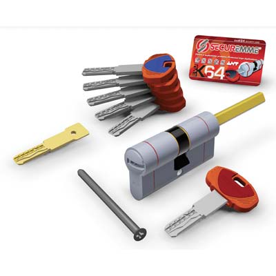 CILINDRO SAGOM EVO K64 36-Q HAND POMOLO SECUREMME