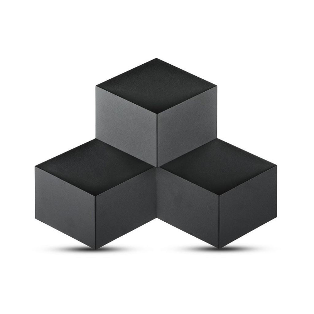 9W LED Wall Light Black Body 4000K IP20