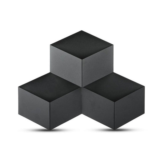 9W LED Wall Light Black Body 4000K IP20