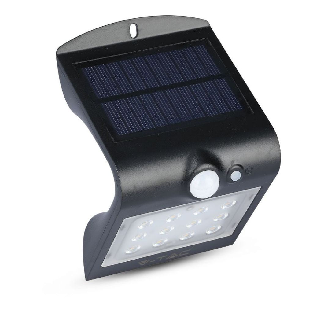 1.5W LED Solar Wall Light 4000K+4000K Black+Black Body