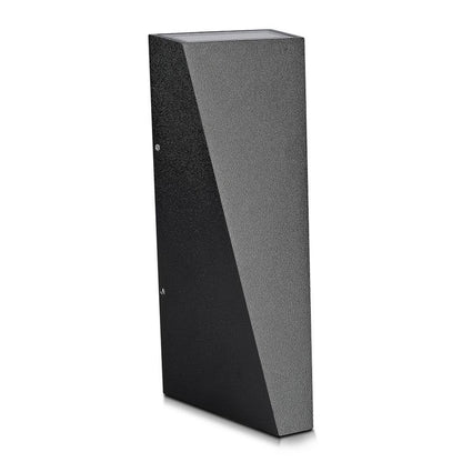 6W LED Wall Light Black Body IP65 3000K