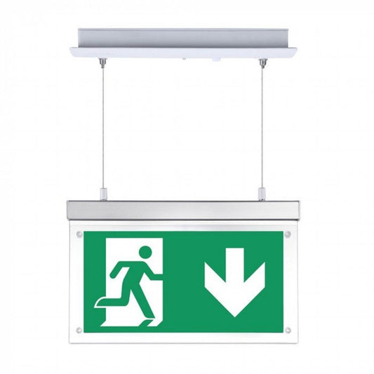 2W Hanging Emergency Exit Light 12 Hours Charging 6000K