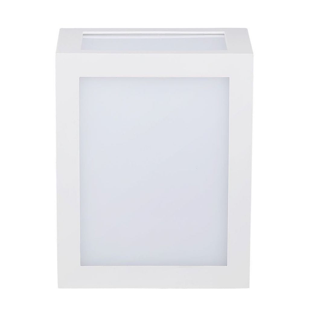 12W LED Wall Light White Body 6400K