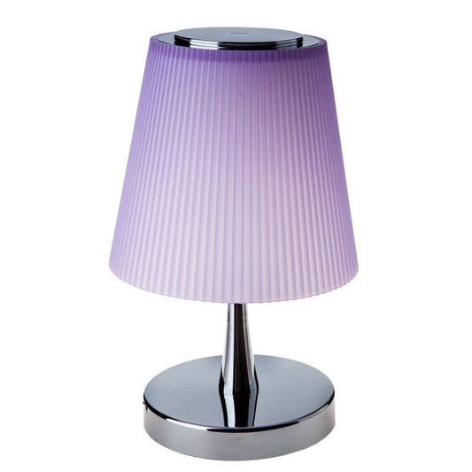 5W LED Desk Lamp Chrome Body+Purple Shade 4000K