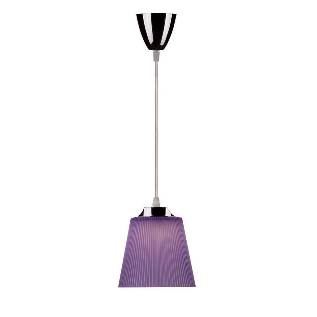 5W Pendant Light Chrome Body + Purple Shade 4000K